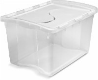 slide 1 of 2, Sterilite Storage Box With Hinged Lid - Clear - 48 Quart, 48 qt