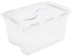 Sterilite Storage Box With Hinged Lid - Clear - 48 Quart