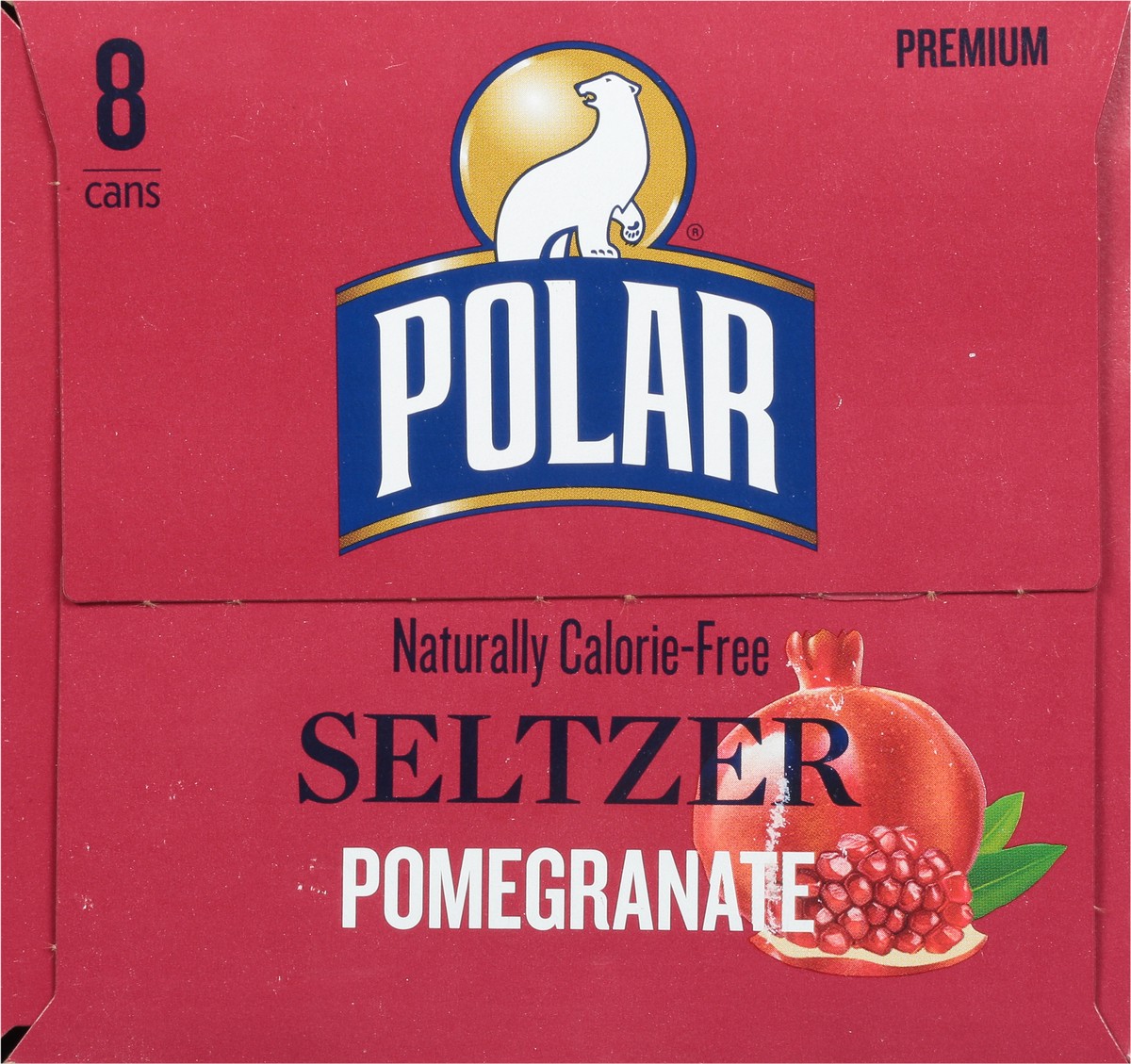 slide 8 of 9, Polar Seltzer - 8pk 12oz - Pomegranate, 8 ct; 12 oz