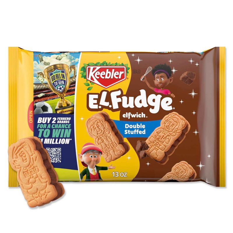 slide 1 of 10, Keebler E.L. Fudge Double Stuffed Cookies - 13oz, 13 oz