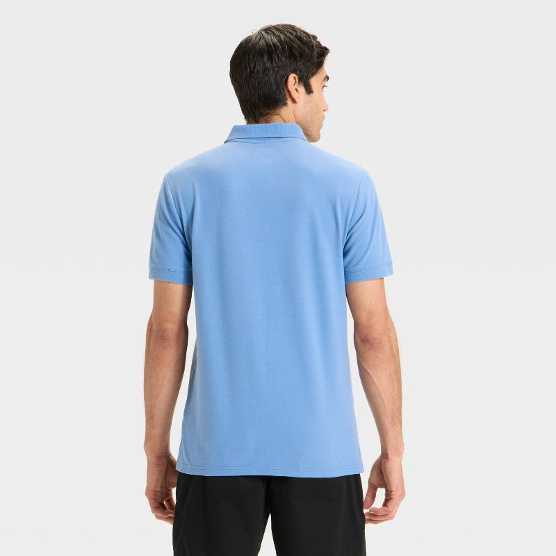 slide 2 of 3, Men's Every Wear Polo Shirt - Goodfellow & Co™ Blue L, 1 ct