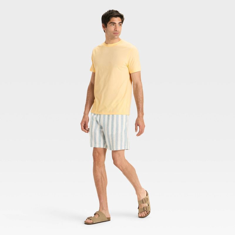 slide 3 of 3, Men's Every Wear Short Sleeve T-Shirt - Goodfellow & Co™ Light Yellow XXL, 1 ct