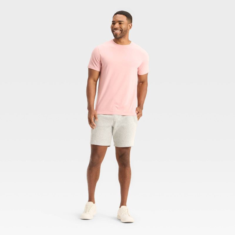 slide 3 of 3, Men's Every Wear Short Sleeve T-Shirt - Goodfellow & Co™ Light Pink XXL, 1 ct