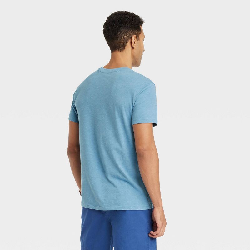 slide 2 of 3, Men's Every Wear Short Sleeve T-Shirt - Goodfellow & Co™ Blue S, 1 ct