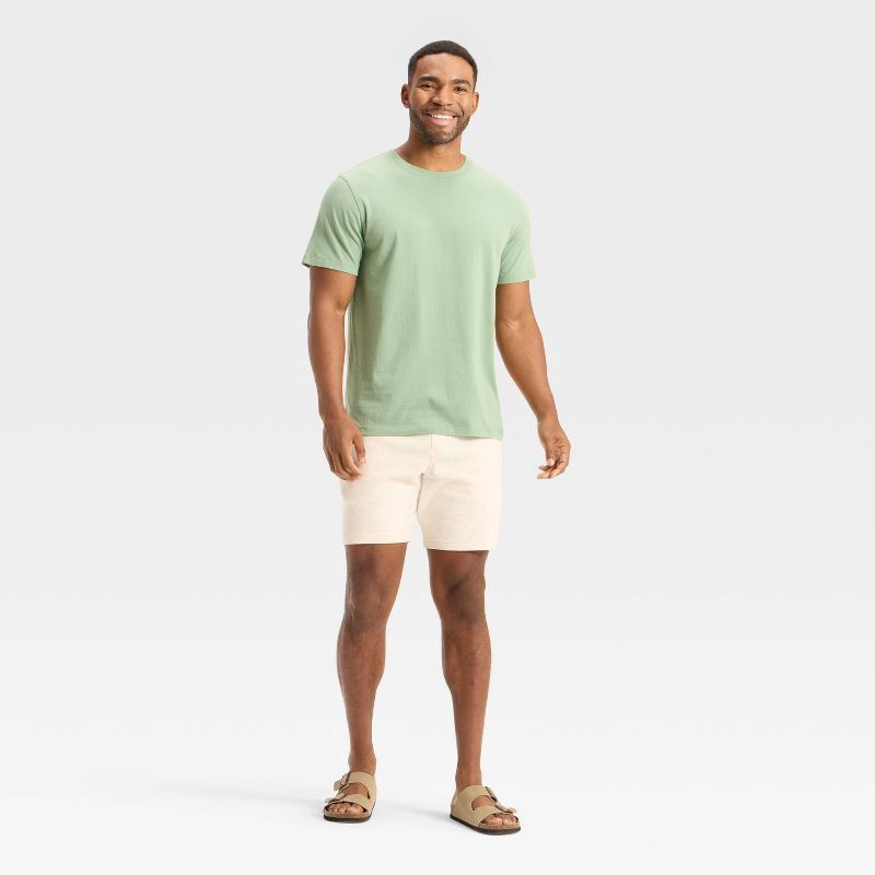 slide 3 of 3, Men's Every Wear Short Sleeve T-Shirt - Goodfellow & Co™ Light Green M, 1 ct