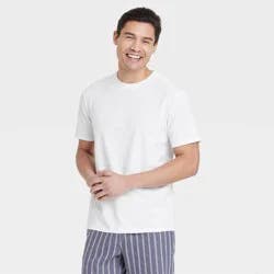 Men's Comfort Wear T-Shirt - Goodfellow & Co™ White S: Cotton-Modal Blend, Midweight Jersey, Pullover Style