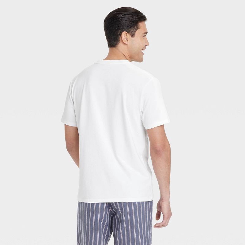 slide 2 of 3, Men's Comfort Wear T-Shirt - Goodfellow & Co™ White L, 1 ct