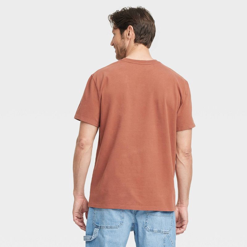 slide 2 of 3, Men's Vintage Short Sleeve Pocket T-Shirt - Goodfellow & Co™ Brown M, 1 ct