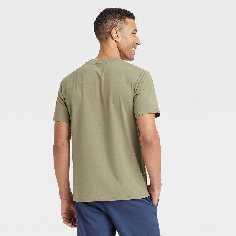 slide 2 of 3, Men's Comfort Wear T-Shirt - Goodfellow & Co™ Olive Green M, 1 ct