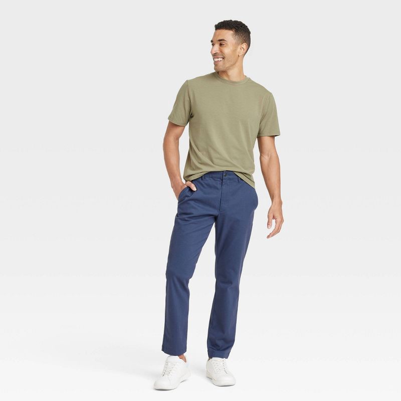 slide 3 of 3, Men's Comfort Wear T-Shirt - Goodfellow & Co™ Olive Green M, 1 ct