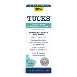 Tucks Triple Relief Hemorrhoid Treatment Cream - 0.9oz