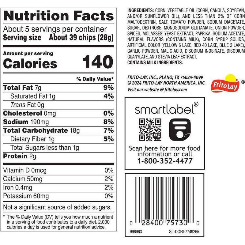slide 7 of 7, Doritos minis Sweet & Tangy BBQ Tortilla Chips - 5.125oz, 5.125 oz