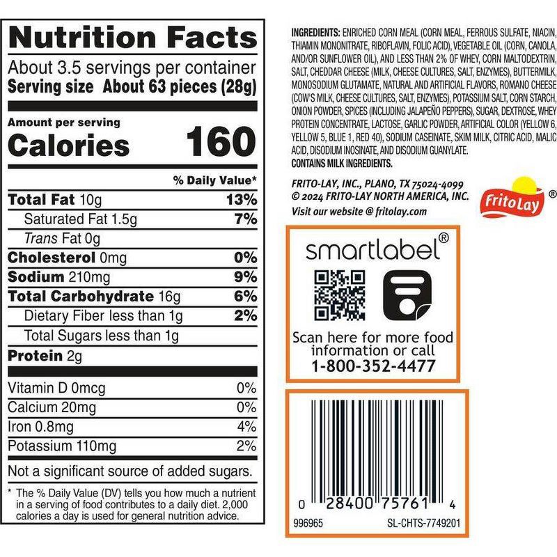 slide 7 of 7, Cheetos minis Cheddar Jalapeno Chips - 3.625oz, 3.625 oz