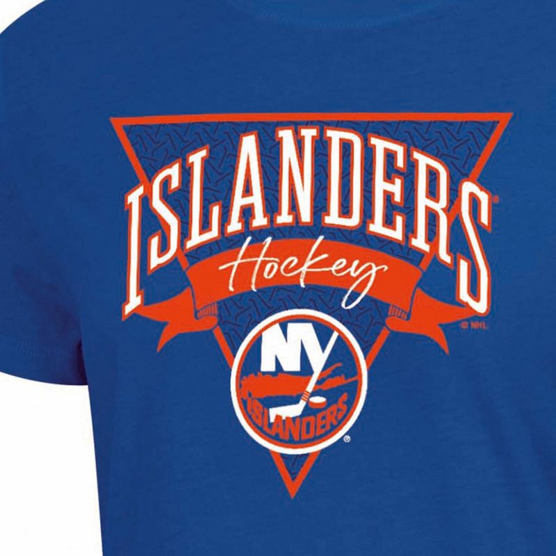 slide 3 of 3, NHL New York Islanders Women's Short Sleeve T-Shirt - S, 1 ct