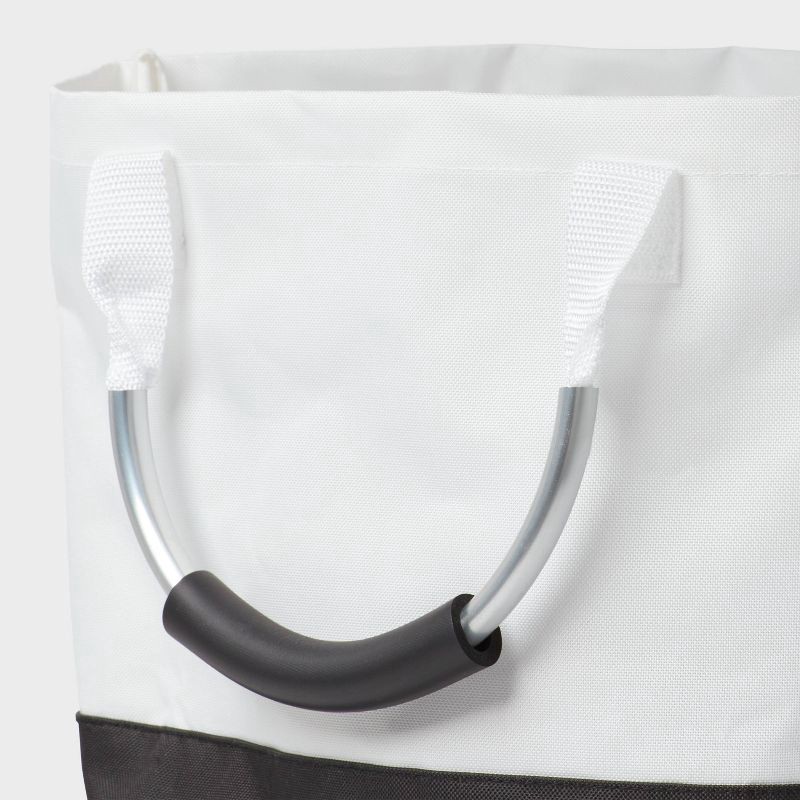 slide 3 of 3, Scripted Structured Collapsible Hamper - Black - Brightroom™, 1 ct