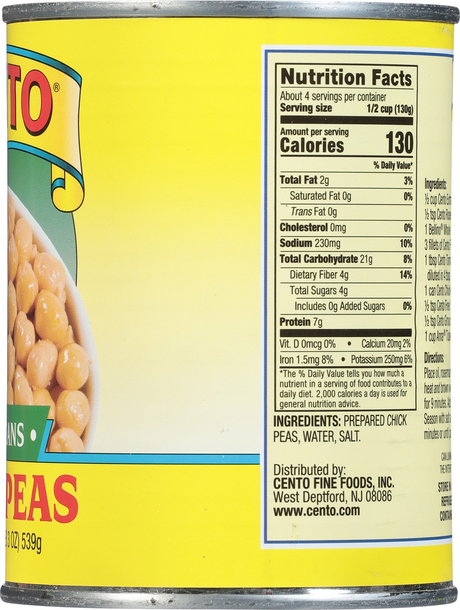 slide 6 of 9, Cento Chick Peas 19 oz, 19 oz