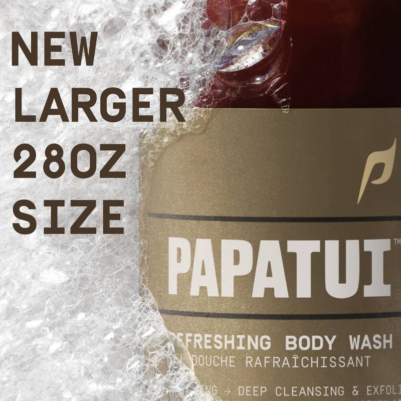 slide 3 of 10, Papatui Men's Sulfate-Free Exfoliating and Hydrating Coconut Oil Body Wash - Vanilla Shea - 28 fl oz, 28 fl oz