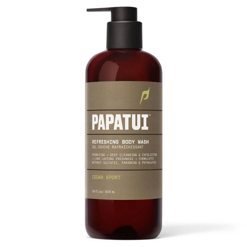 slide 2 of 10, Papatui Men's Sulfate-Free Exfoliating and Hydrating Body Wash - Cedar Sport - 28 fl oz, 28 fl oz