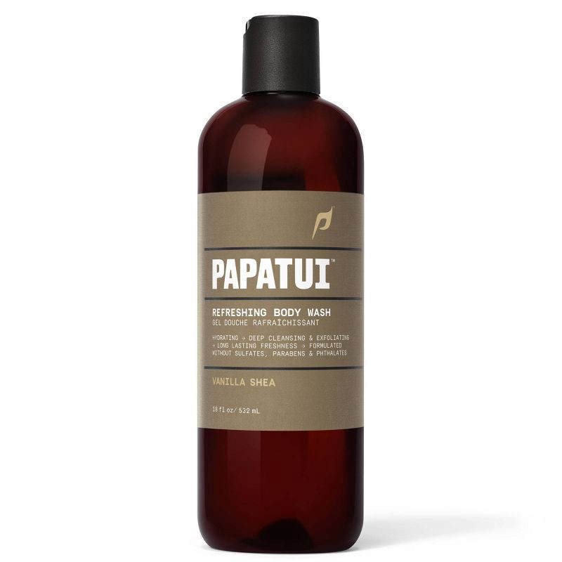 slide 2 of 9, Papatui Men's Sulfate-Free Exfoliating and Hydrating Coconut Oil Body Wash - Vanilla Shea - 18 fl oz, 18 fl oz