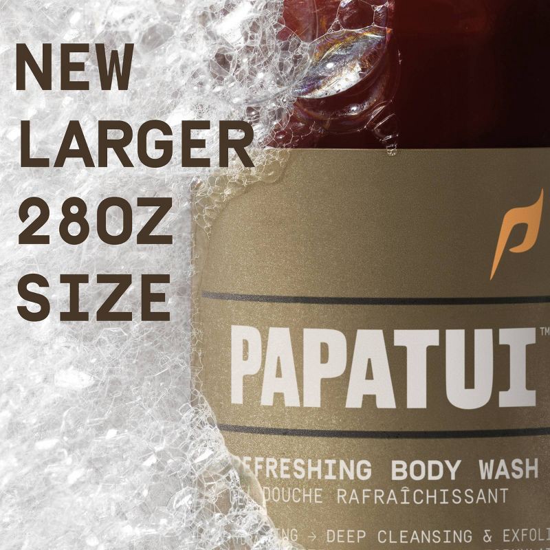 slide 3 of 10, Papatui Men's Sulfate-Free Exfoliating and Hydrating Coconut Oil Body Wash - Sandalwood Suede - 28 fl oz, 28 fl oz