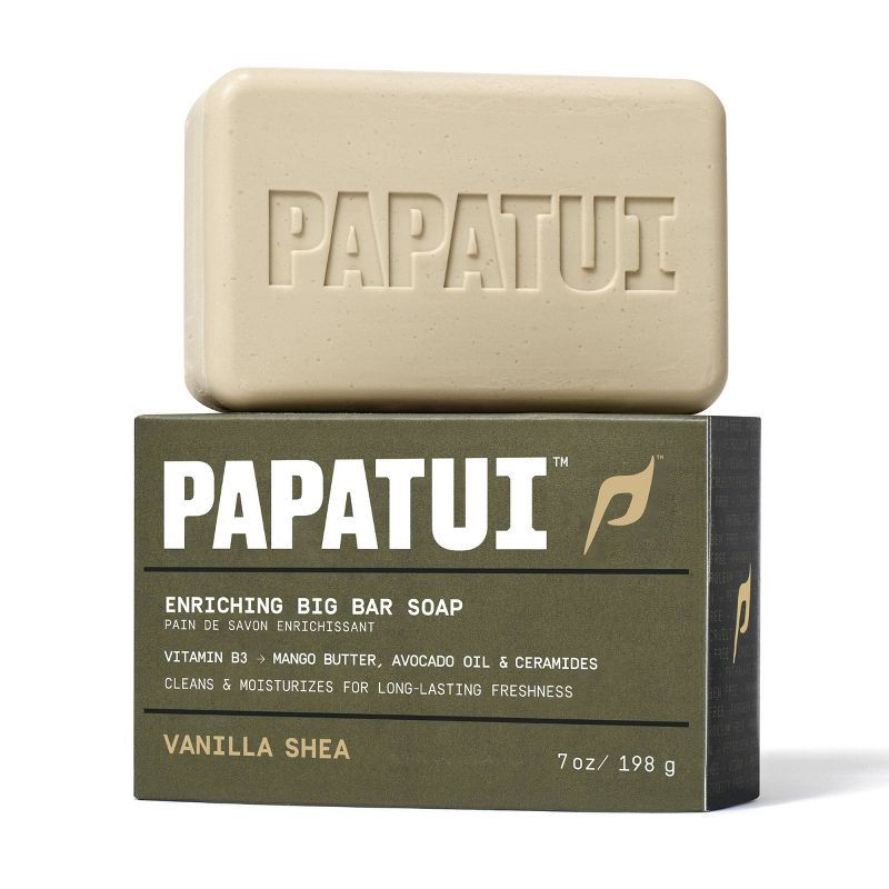 slide 2 of 10, Papatui Men's Sulfate-Free Exfoliating and Hydrating Avocado Oil and Ceramides Bar Soap - Vanilla Shea - 7oz, 7 oz