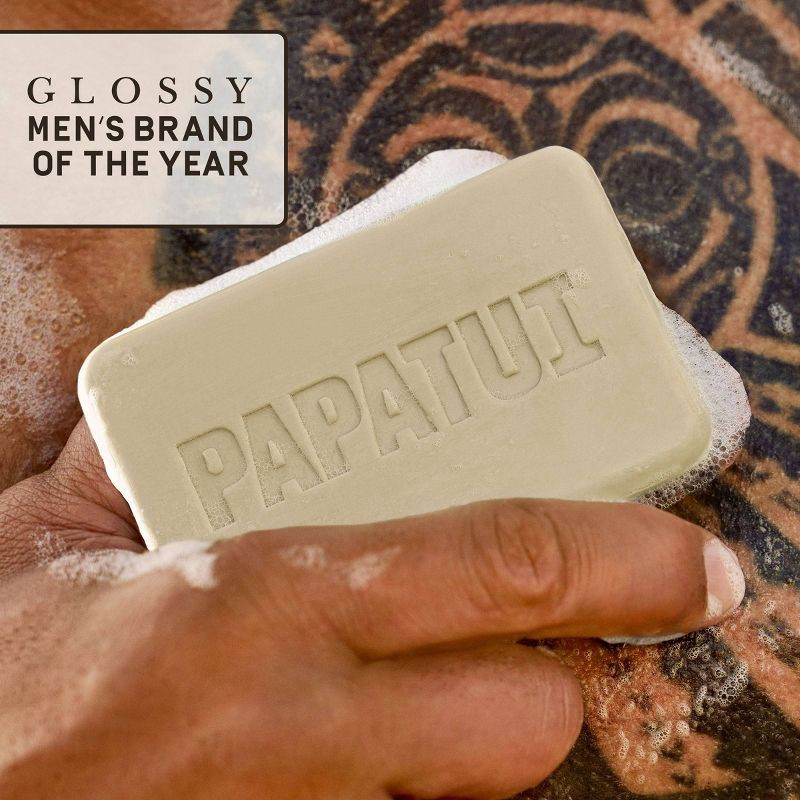 slide 4 of 10, Papatui Men's Sulfate-Free Exfoliating and Hydrating Avocado Oil and Ceramides Bar Soap - Vanilla Shea - 7oz, 7 oz