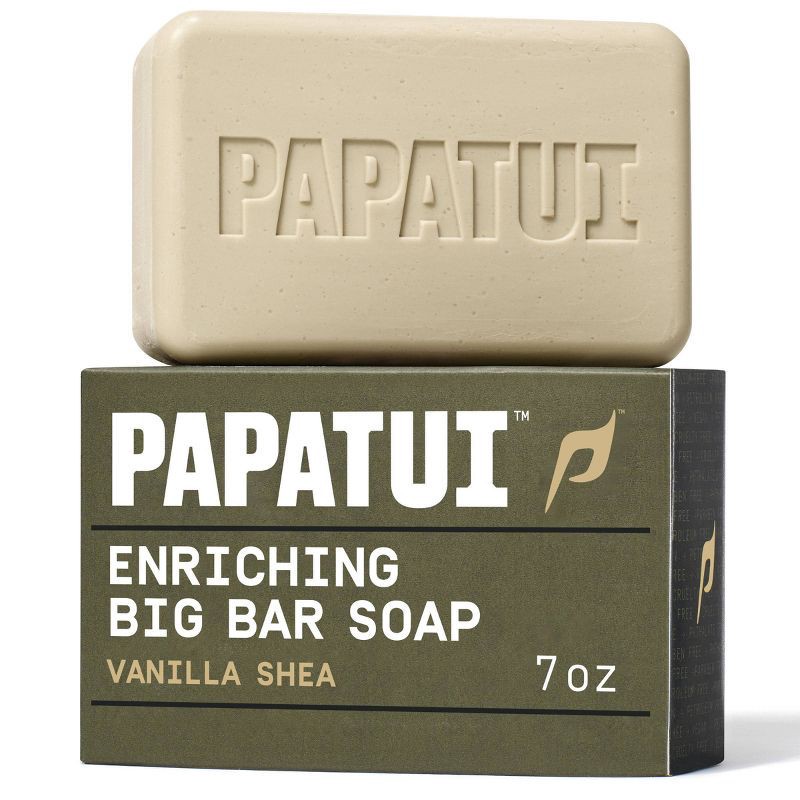slide 1 of 10, Papatui Men's Sulfate-Free Exfoliating and Hydrating Avocado Oil and Ceramides Bar Soap - Vanilla Shea - 7oz, 7 oz