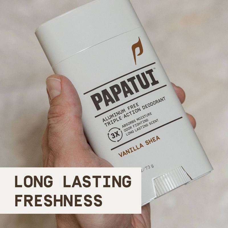 slide 4 of 10, Papatui Men's Aluminum-Free 48-Hour Odor Protection Solid Deodorant - Vanilla Shea - 2.6oz, 2.6 oz