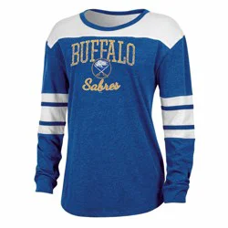 NHL Buffalo Sabres Women's Long Sleeve Fashion T-Shirt - S