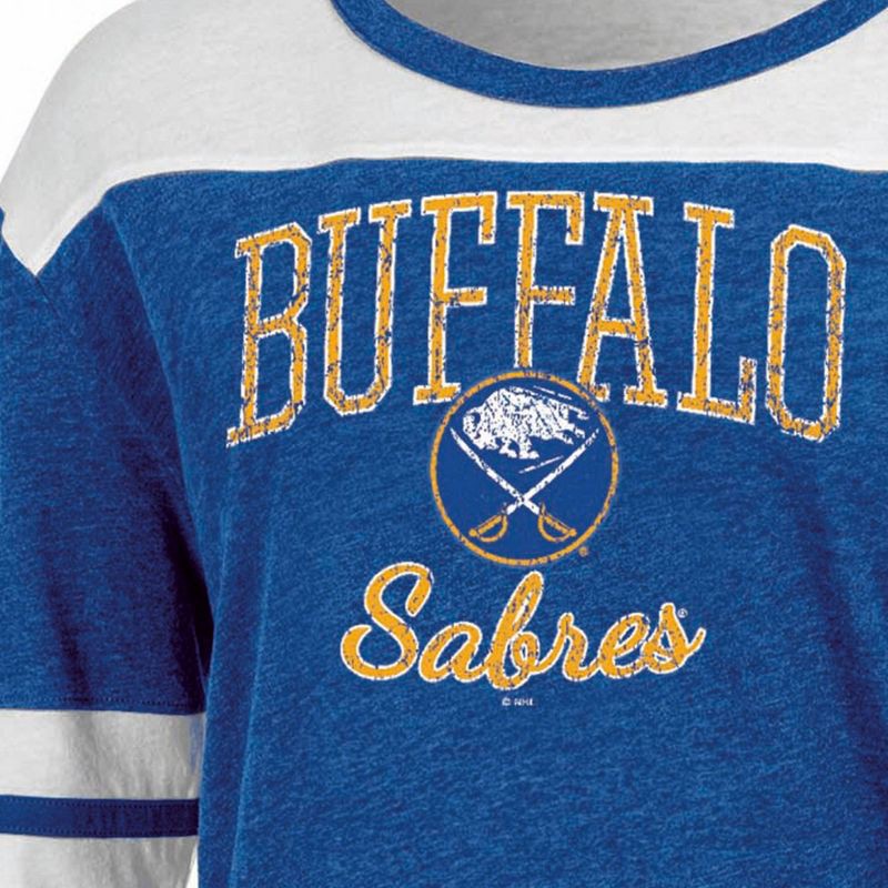 slide 3 of 3, NHL Buffalo Sabres Women's Long Sleeve Fashion T-Shirt - XL, 1 ct
