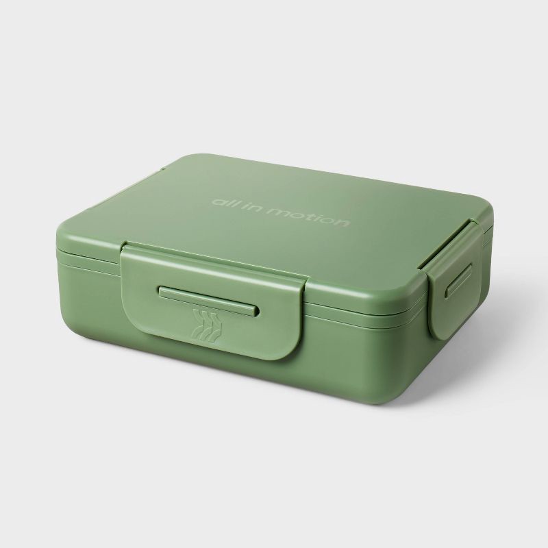slide 1 of 3, Adult Bento Boxes - All In Motion™ Sage: Latches, Recycled rPP, 1 ct