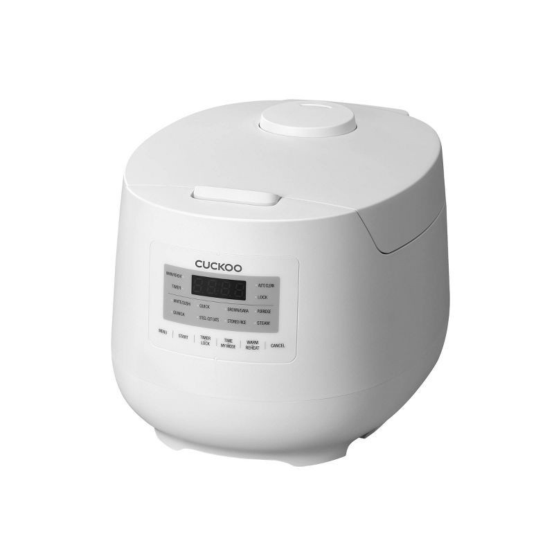 slide 2 of 5, CUCKOO 6-Cup Micom Rice Cooker and Warmer White: 11 Settings, Automatic Keep Warm, Dishwasher-Safe Parts, Timer, 580W, 1 ct