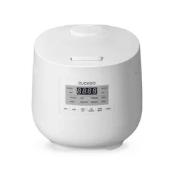 CUCKOO 6-Cup Micom Rice Cooker and Warmer White: 11 Settings, Automatic Keep Warm, Dishwasher-Safe Parts, Timer, 580W