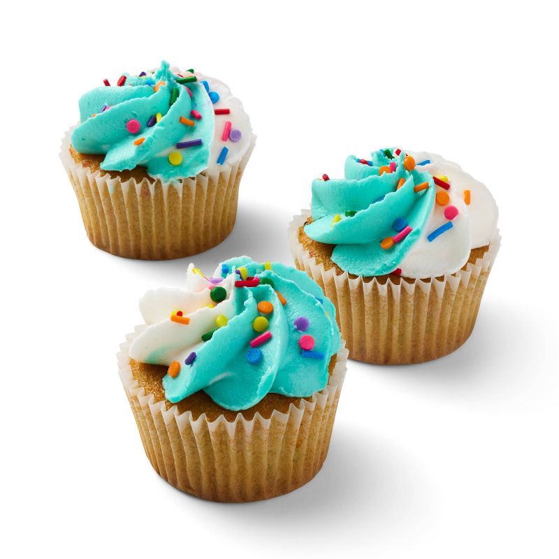 slide 3 of 3, Classic Birthday Cake Cupcakes - 11.2oz/6ct - Favorite Day™, 6 ct; 11.2 oz