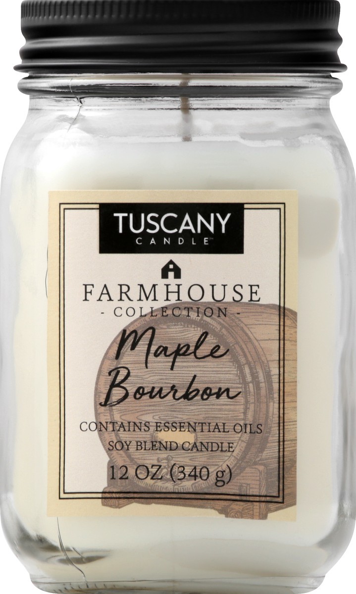 slide 2 of 7, Tuscany Jar Candle Farmhouse Maple Bourbon, 12 oz