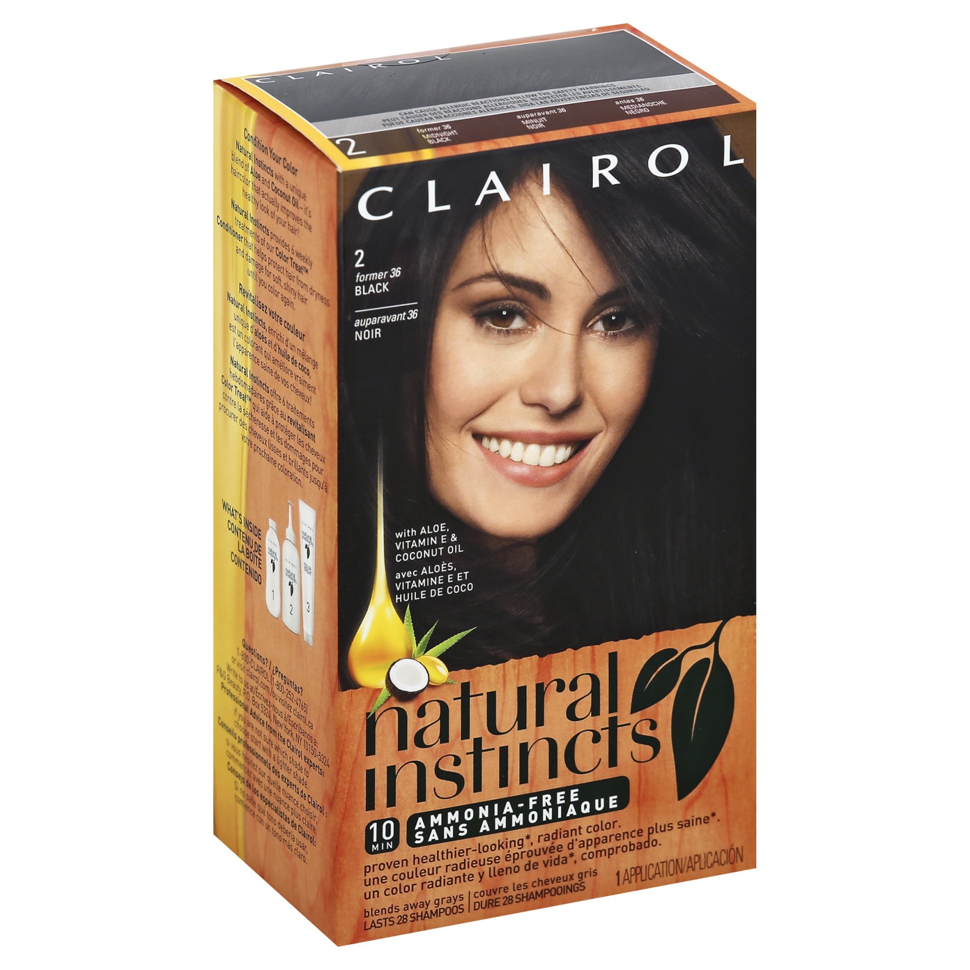 slide 1 of 1, Clairol Natural Instincts Hair Color - 2 Black, 1 ct