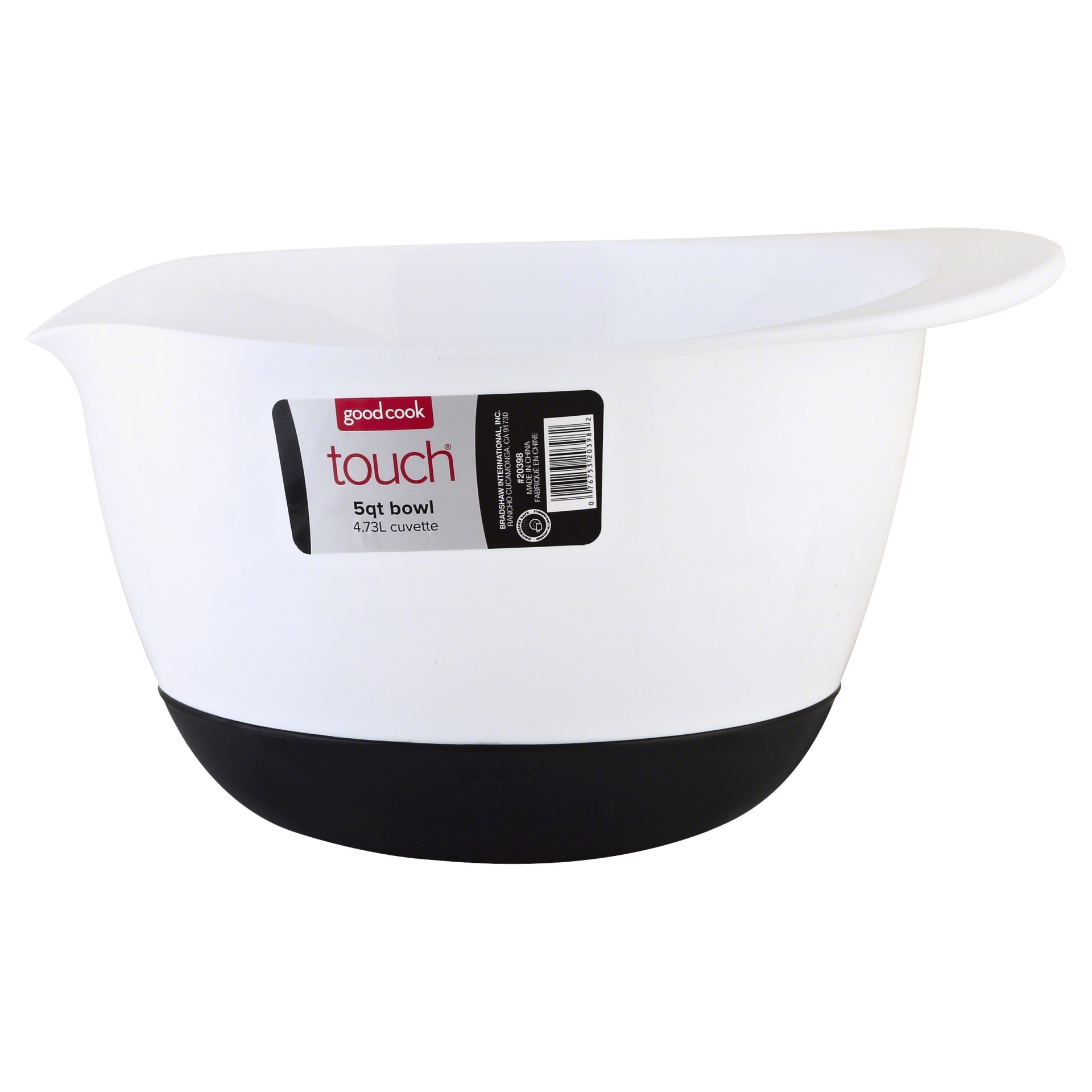 slide 1 of 3, Good Cook Touch 5 Quart Plastic Rubber Base Mixing Bowl, 1 ct