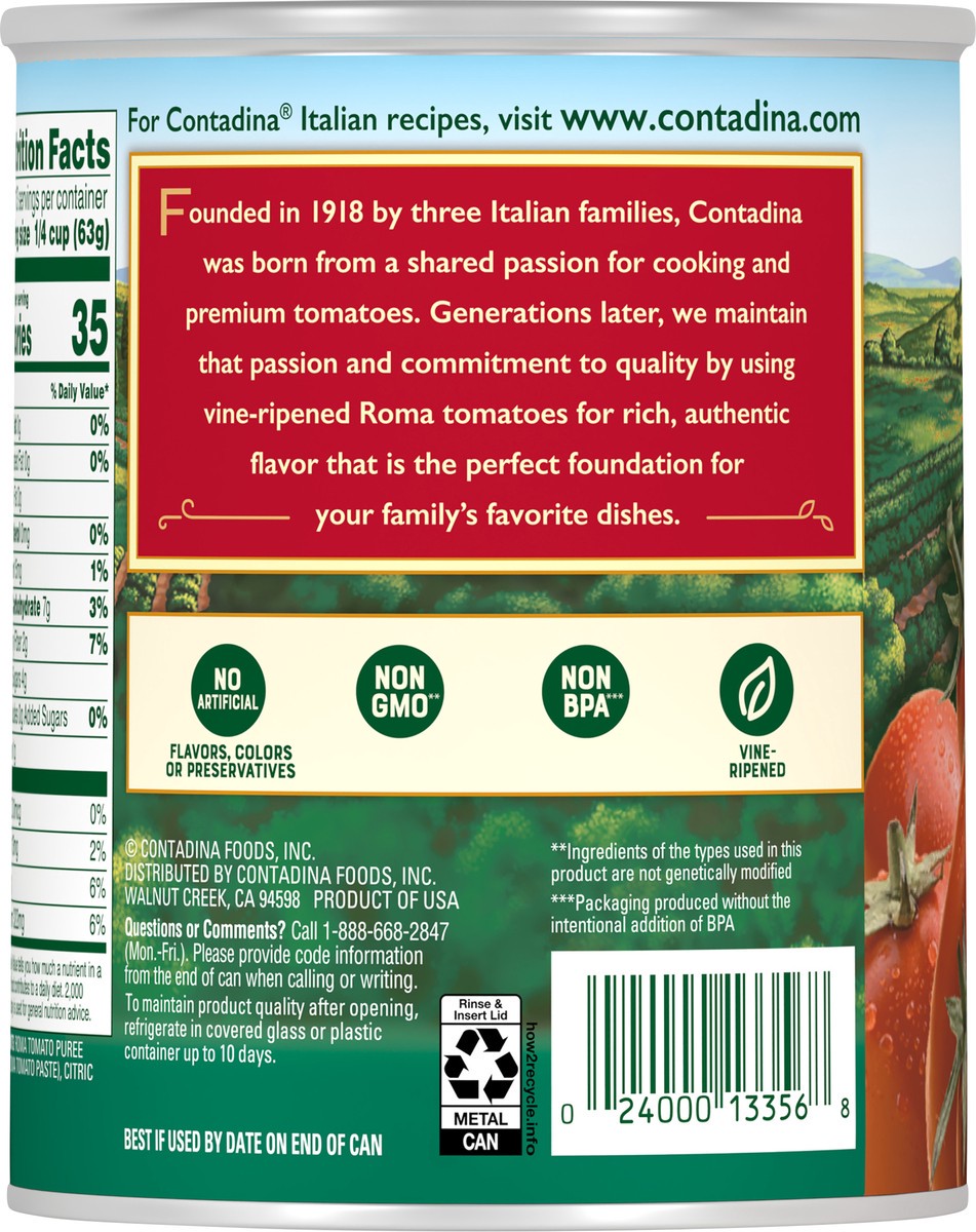 slide 2 of 5, Contadina Tomato Puree, 