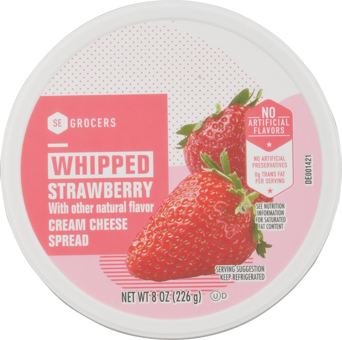 slide 4 of 14, SE Grocers Strwbry Whpd Crm Che - 8 oz, 8 oz
