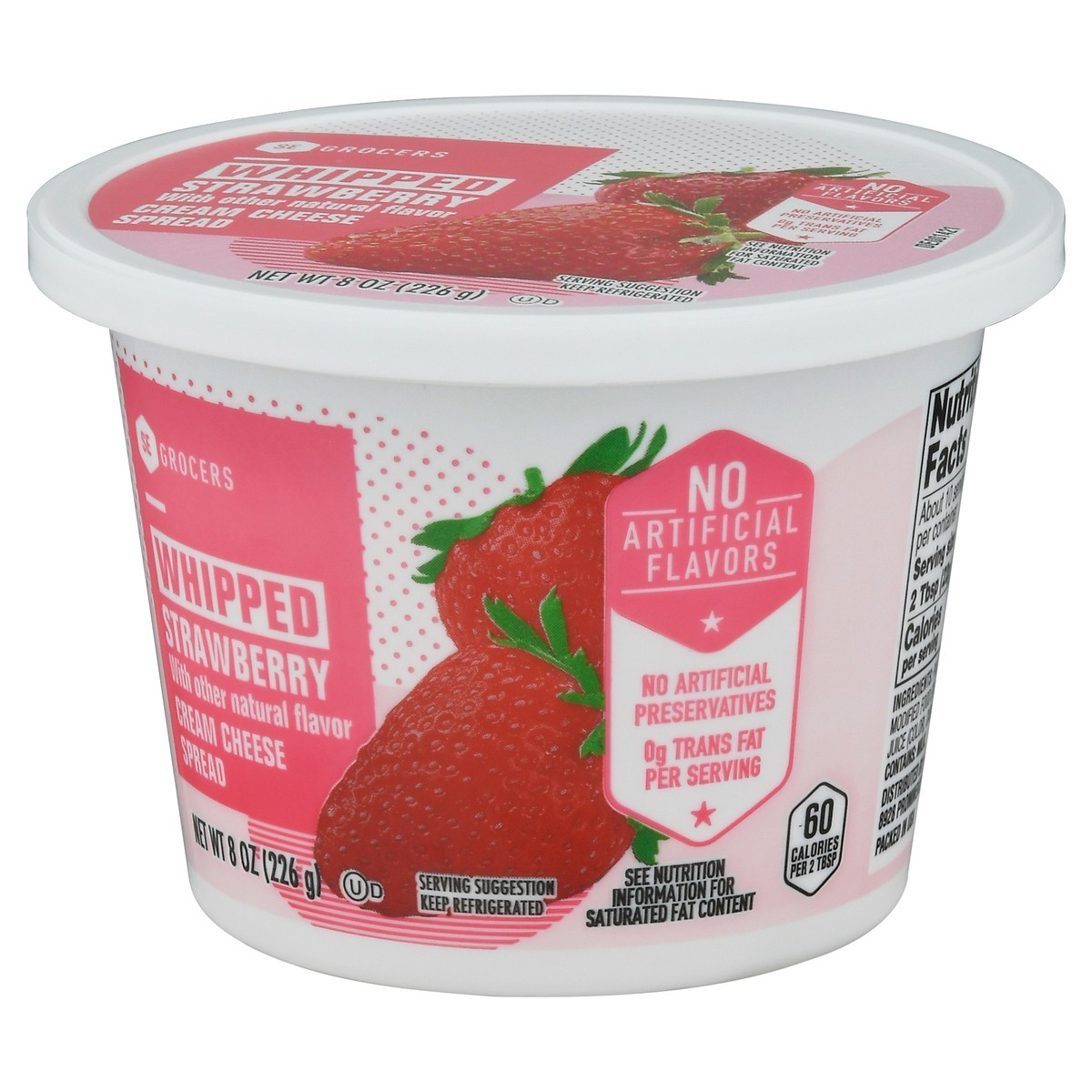 slide 6 of 14, SE Grocers Strwbry Whpd Crm Che - 8 oz, 8 oz