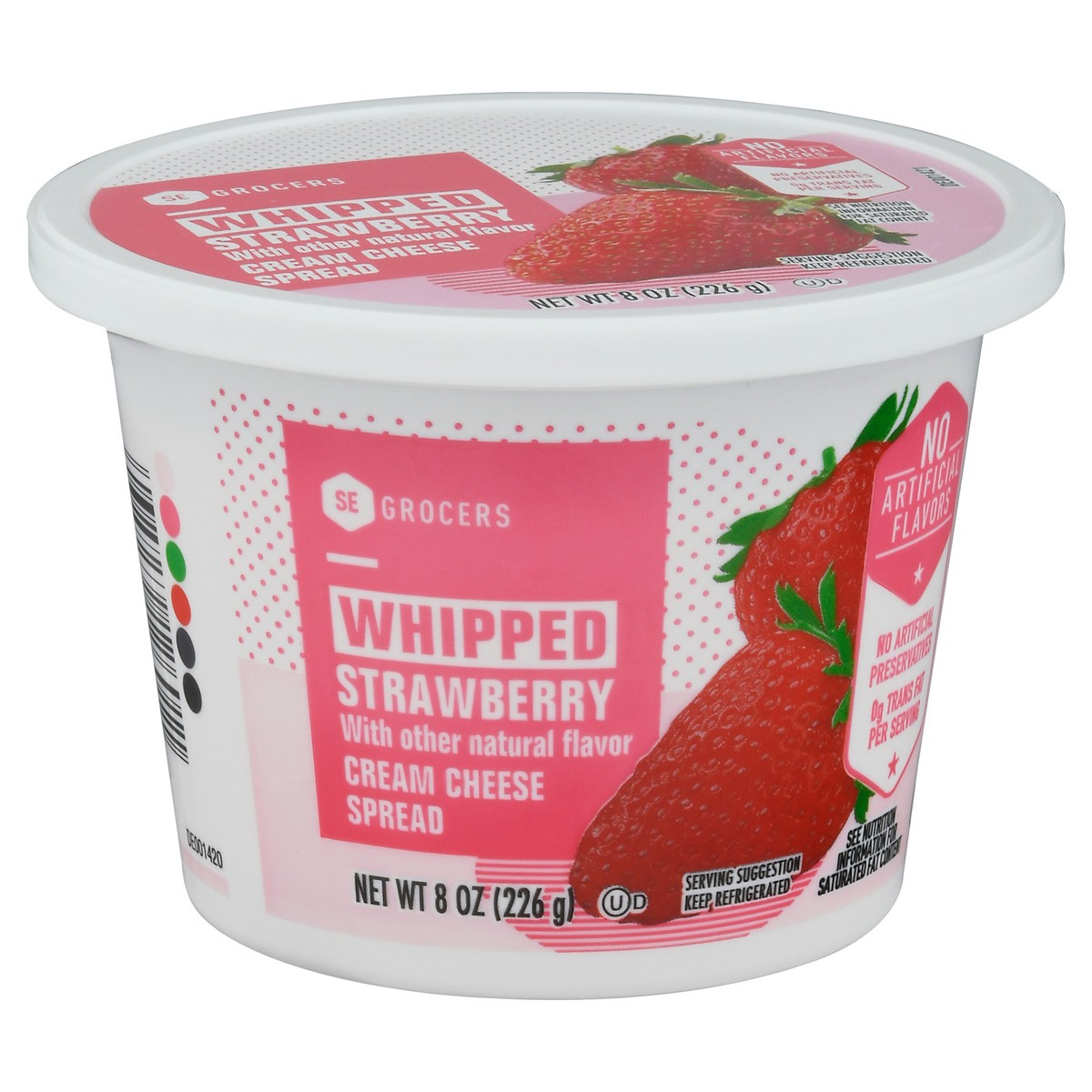 slide 5 of 14, SE Grocers Strwbry Whpd Crm Che - 8 oz, 8 oz
