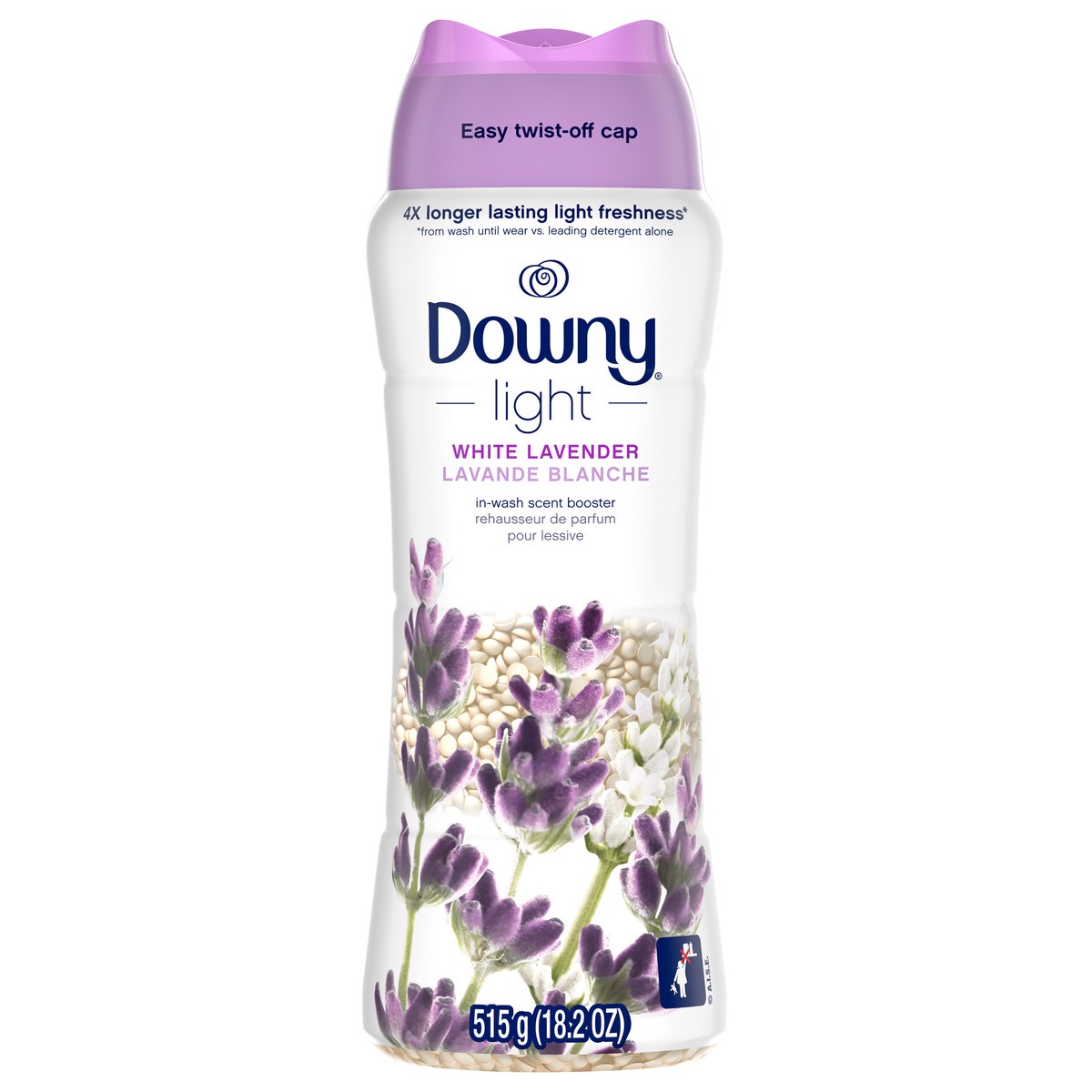 slide 5 of 8, Downy Light Laundry Scent Booster Beads, White Lavender Scent, 18.2 OZ, In-wash fabric beads designed to be gentle with a light boost of scent, No Heavy Perfumes, 1.1 lb