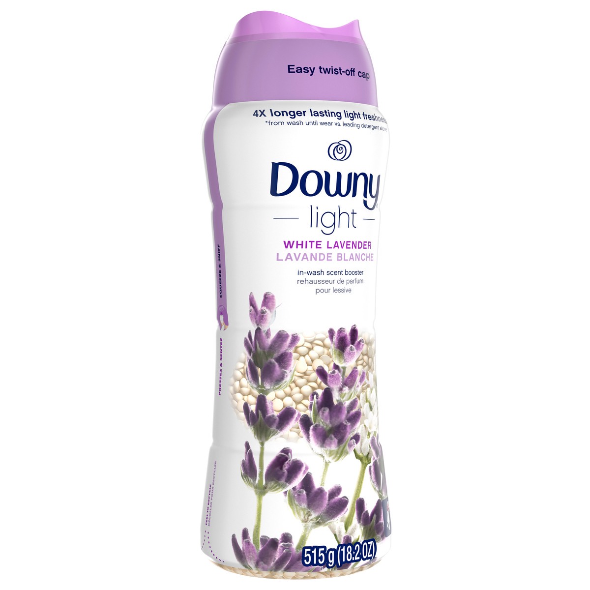 slide 7 of 8, Downy Light Laundry Scent Booster Beads, White Lavender Scent, 18.2 OZ, In-wash fabric beads designed to be gentle with a light boost of scent, No Heavy Perfumes, 1.1 lb
