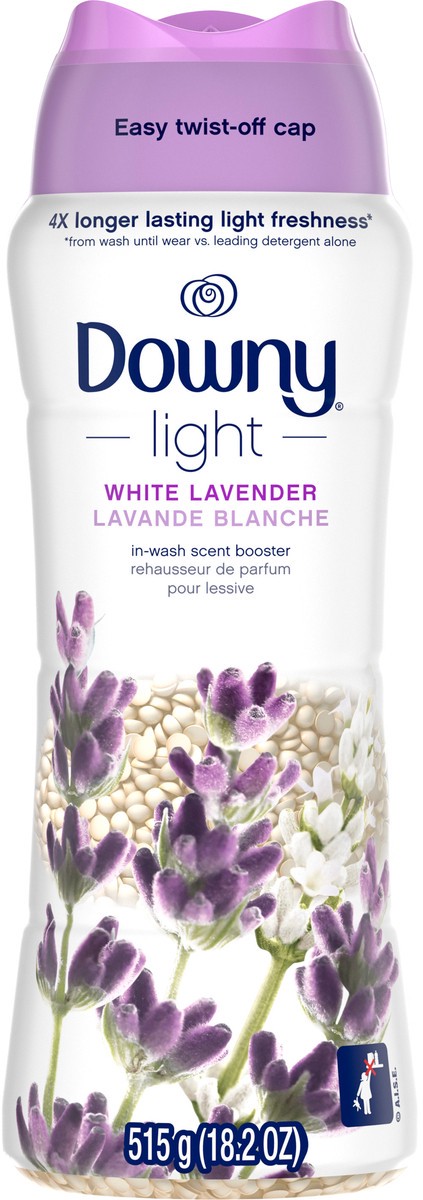 slide 4 of 8, Downy Light Laundry Scent Booster Beads, White Lavender Scent, 18.2 OZ, In-wash fabric beads designed to be gentle with a light boost of scent, No Heavy Perfumes, 1.1 lb