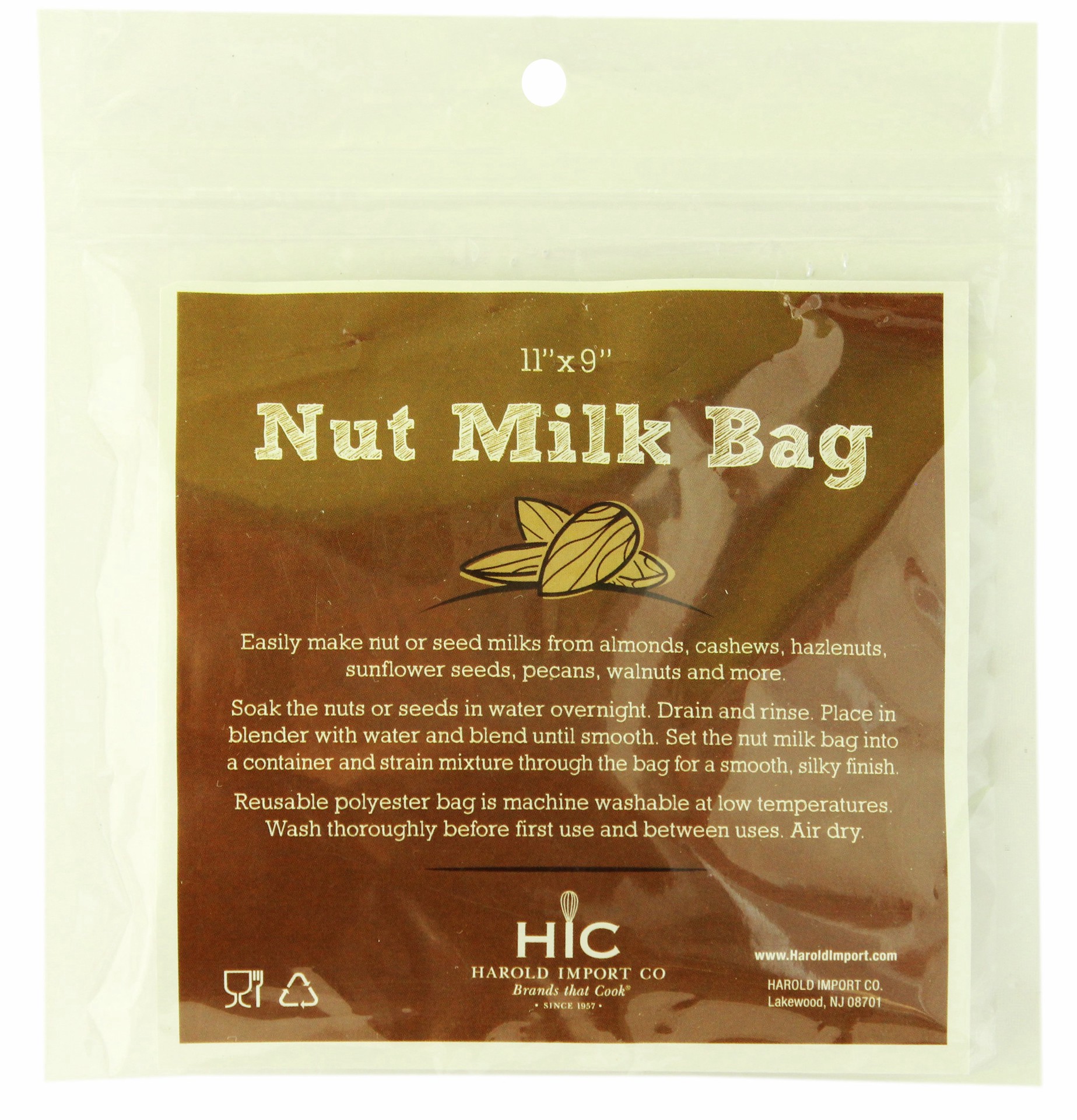 slide 1 of 1, Harold Import Co. White Polyester Mesh Nut Milk Bag, 1 ct