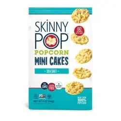 SkinnyPop Sea Salt Popcorn Mini Cakes - 5oz