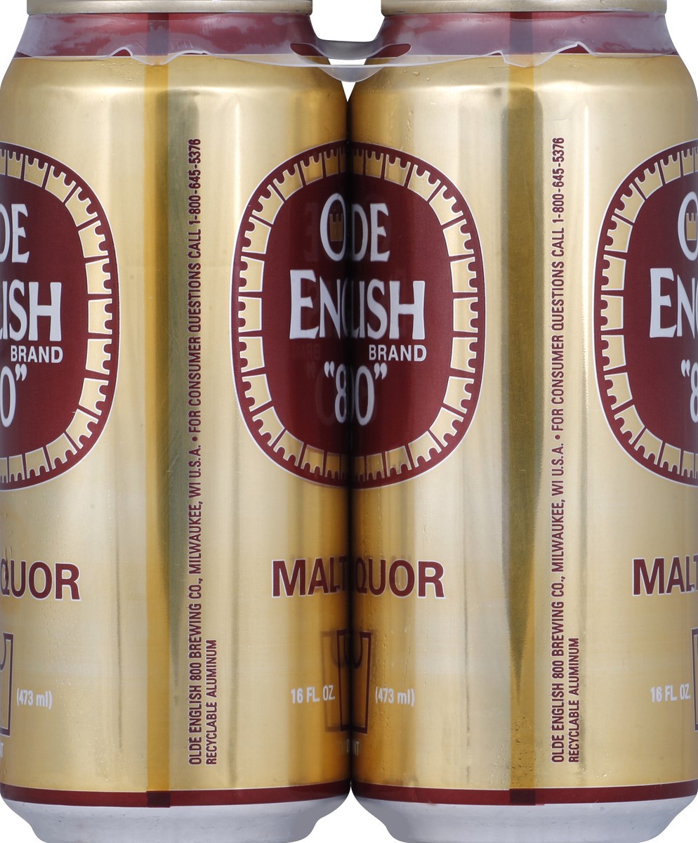 slide 3 of 4, Olde English 800 Malt Liquor 4 - 16 oz Cans, 4 ct