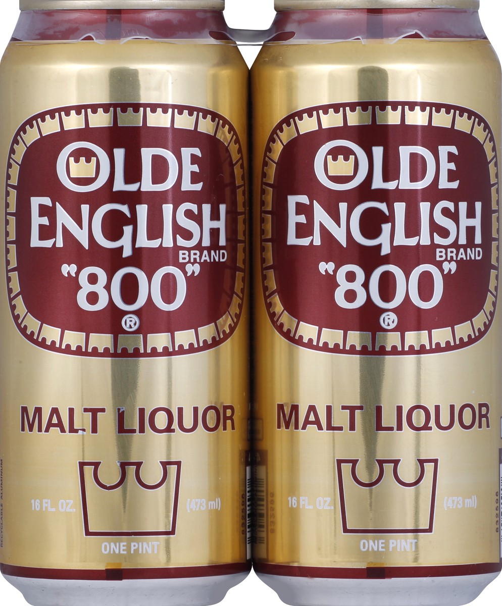 slide 4 of 4, Olde English 800 Malt Liquor 4 - 16 oz Cans, 4 ct