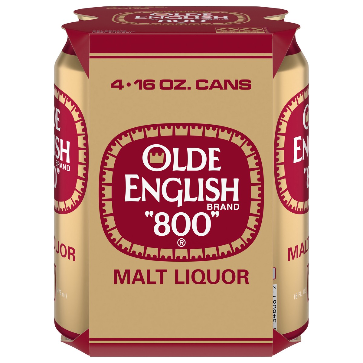 slide 1 of 4, Olde English 800 Malt Liquor 4 - 16 oz Cans, 4 ct