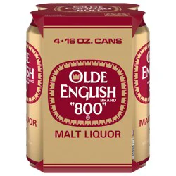 Olde English 800 Malt Liquor 4 - 16 oz Cans